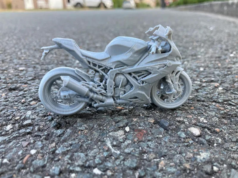 BMW 1000RR hochdetailliertes Modell Motorrad