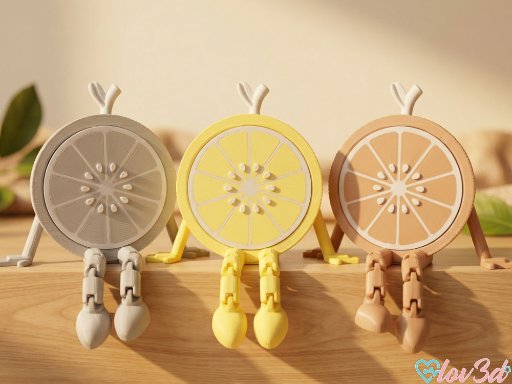 Articulated Citrus Buddies - Cute Shelf Sitters