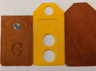 Luggage Tag Templates for Leatherworking