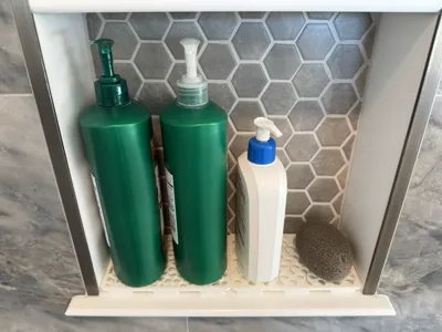 Customizable Shower Nook Tray