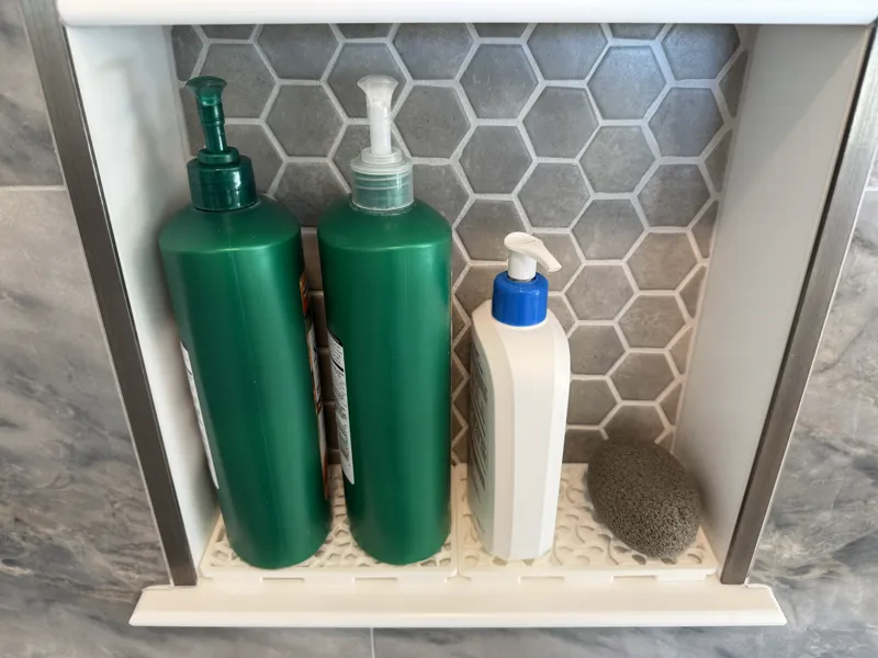 Customizable Shower Nook Tray