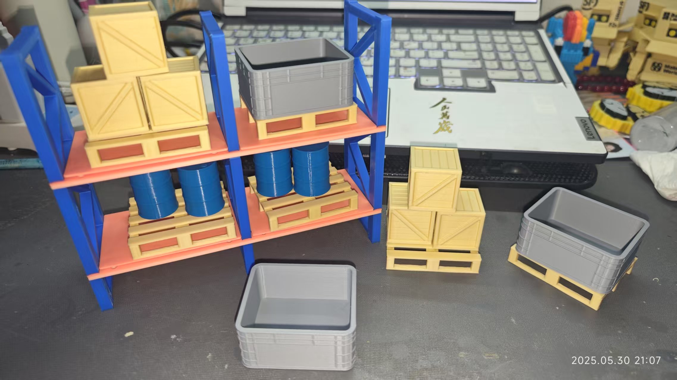 Miniatura 2 do modelo 3D CyberBrick小叉车货架（官方优化）