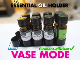 Vase mode essential oil holder
