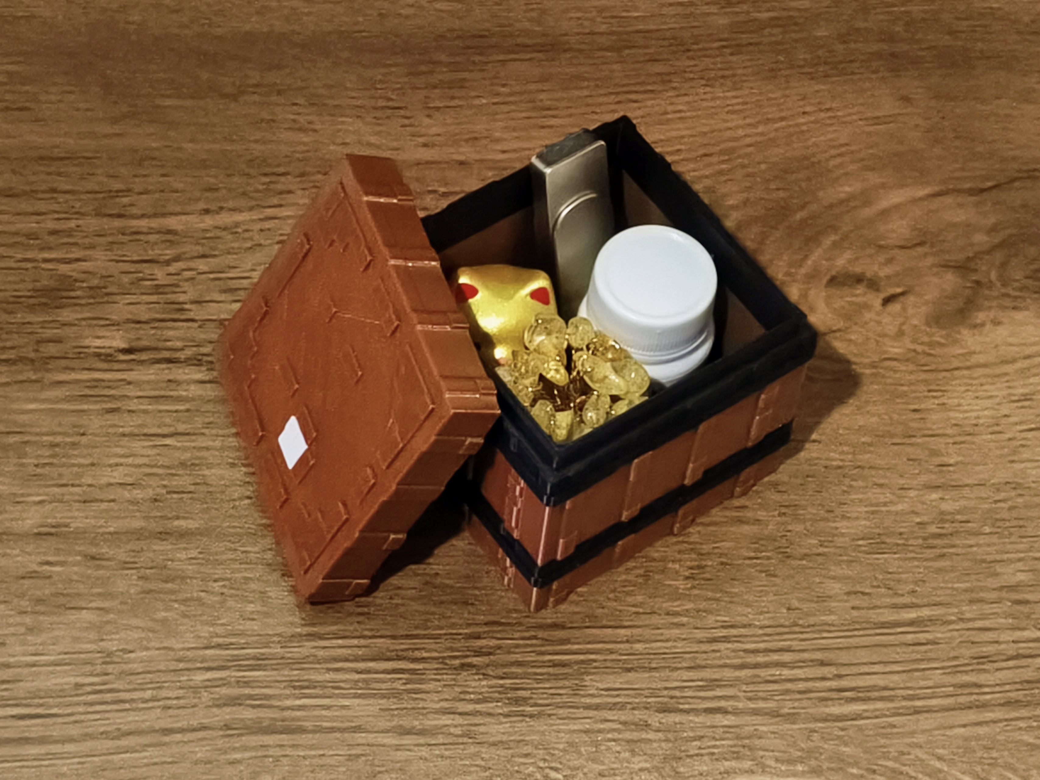 Miniatura 2 do modelo 3D Minecraft 木桶 - 收纳盒