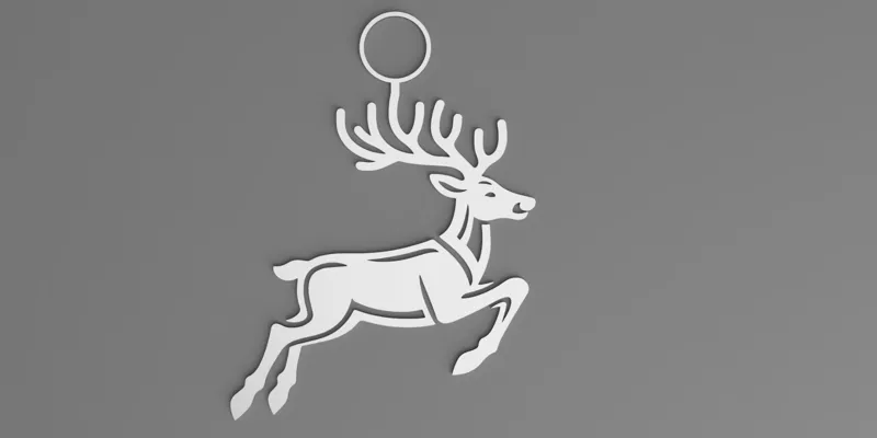 Jumping Raindeer Christmas Ornament