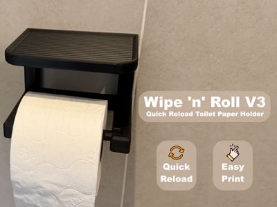 Wipe ’n’ Roll V3 - Quick Reload TP Holder