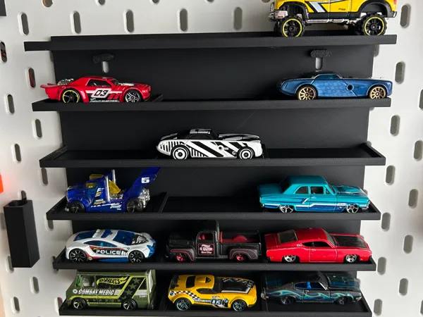 Garage d'exposition pour voitures miniatures 1/64 (Skadis)