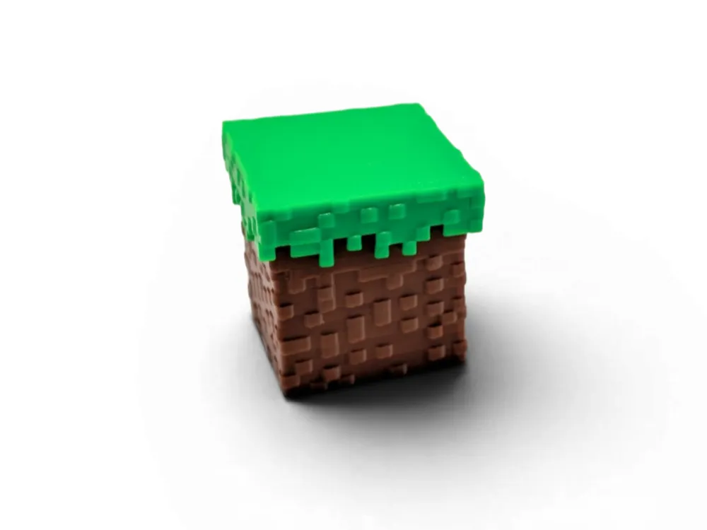 Grass Block Clicker Minecraft Fidget MX Switch Free 3D Print grass-block-clicker-minecraft-fidget-mx-switch-free-3d-print