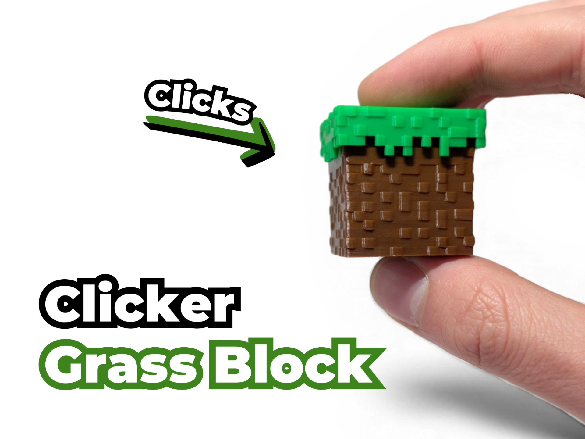 Grass Block Clicker – Minecraft Fidget | MX Switch