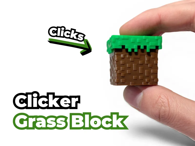 Grass Block Clicker – Minecraft Fidget | MX Switch