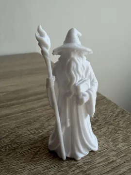 Modelo para impresión 3D: Wizard — vista de referencia 3
