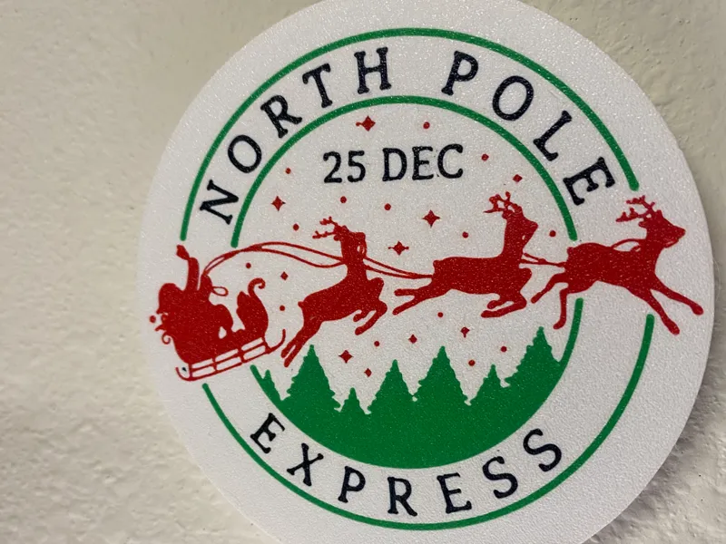 North Pole Express Wall Sign