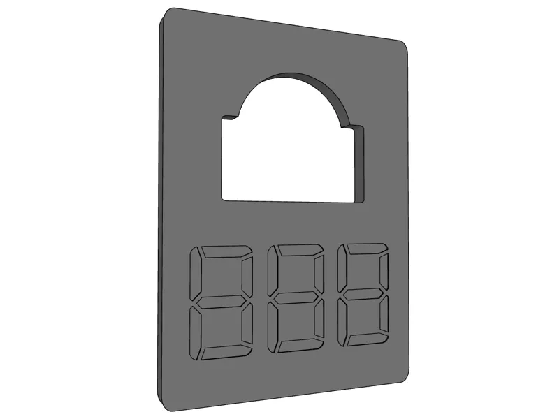 Cloakroom / Coat Check Number Tags (Engraved 888)