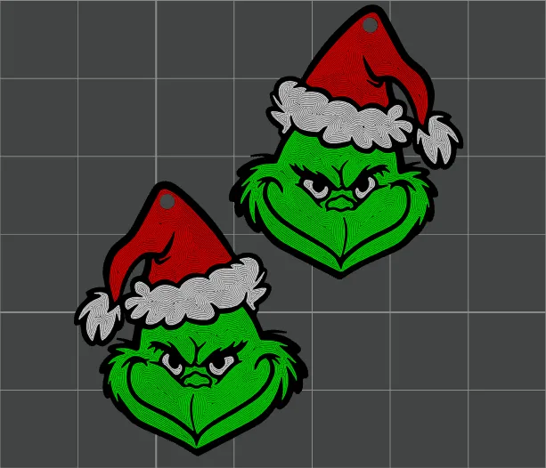 The Grinch Earrings view 2