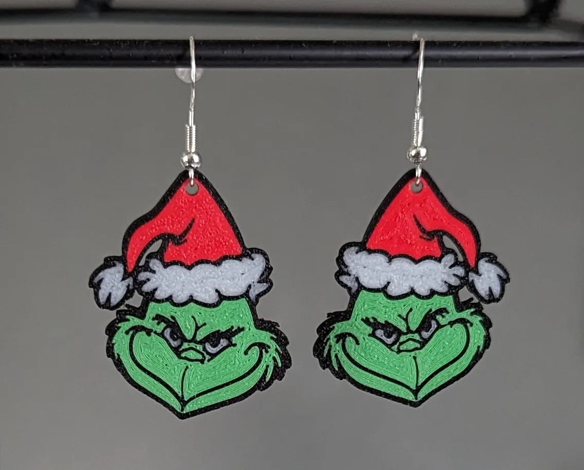 The Grinch Earrings view 4