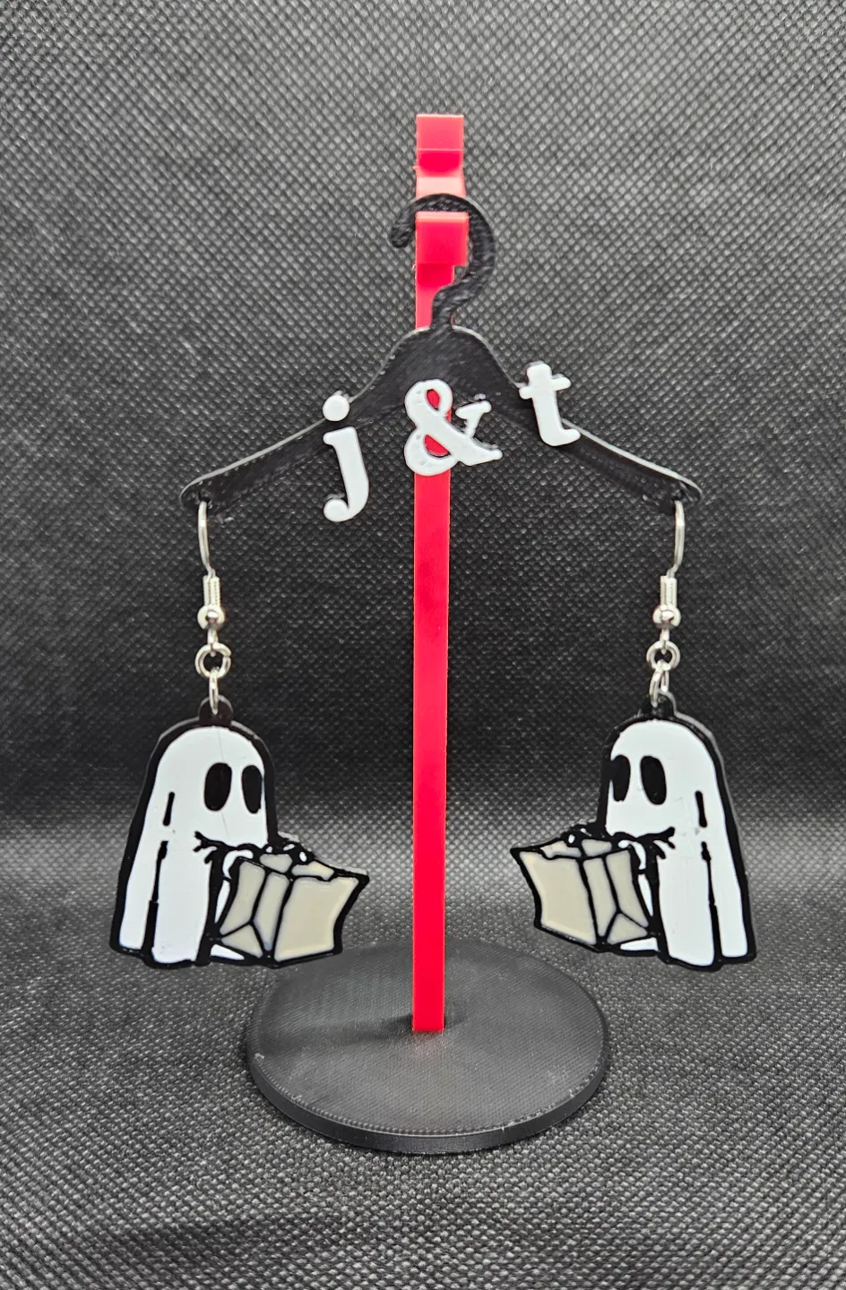 Trick or Treat Ghost earrings view 3