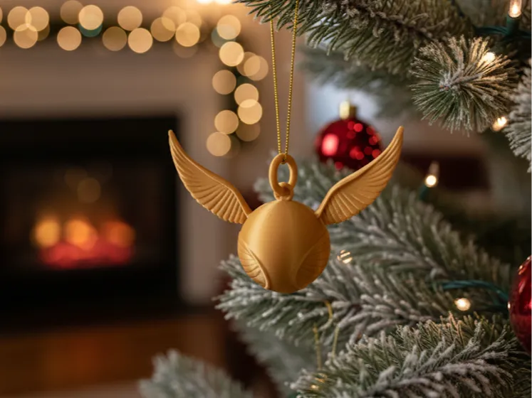 Decorative Gold Color Ball Ornament Christmas Gift Special Design Collectible