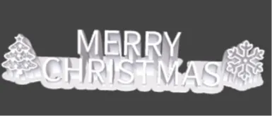 Merry Christmas avec sapin et flocon
