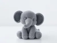 Éléphant tricoté — photo 1