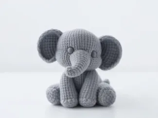 Knitted elephant