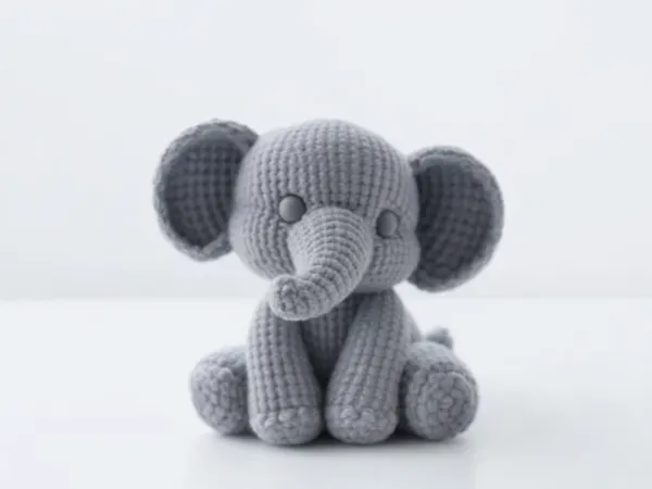 Éléphant tricoté