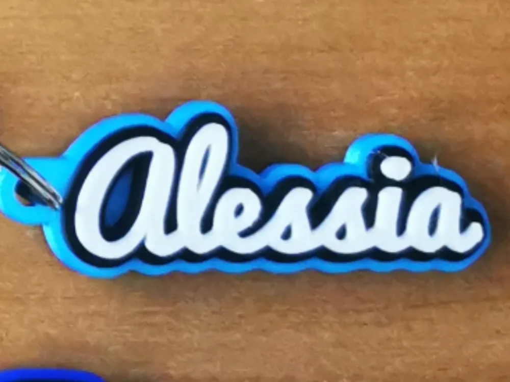 Alessia Name Keychain by skorpione80 MakerWorld: Download Free 3D Models