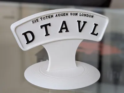 Stand-up Sign with Text