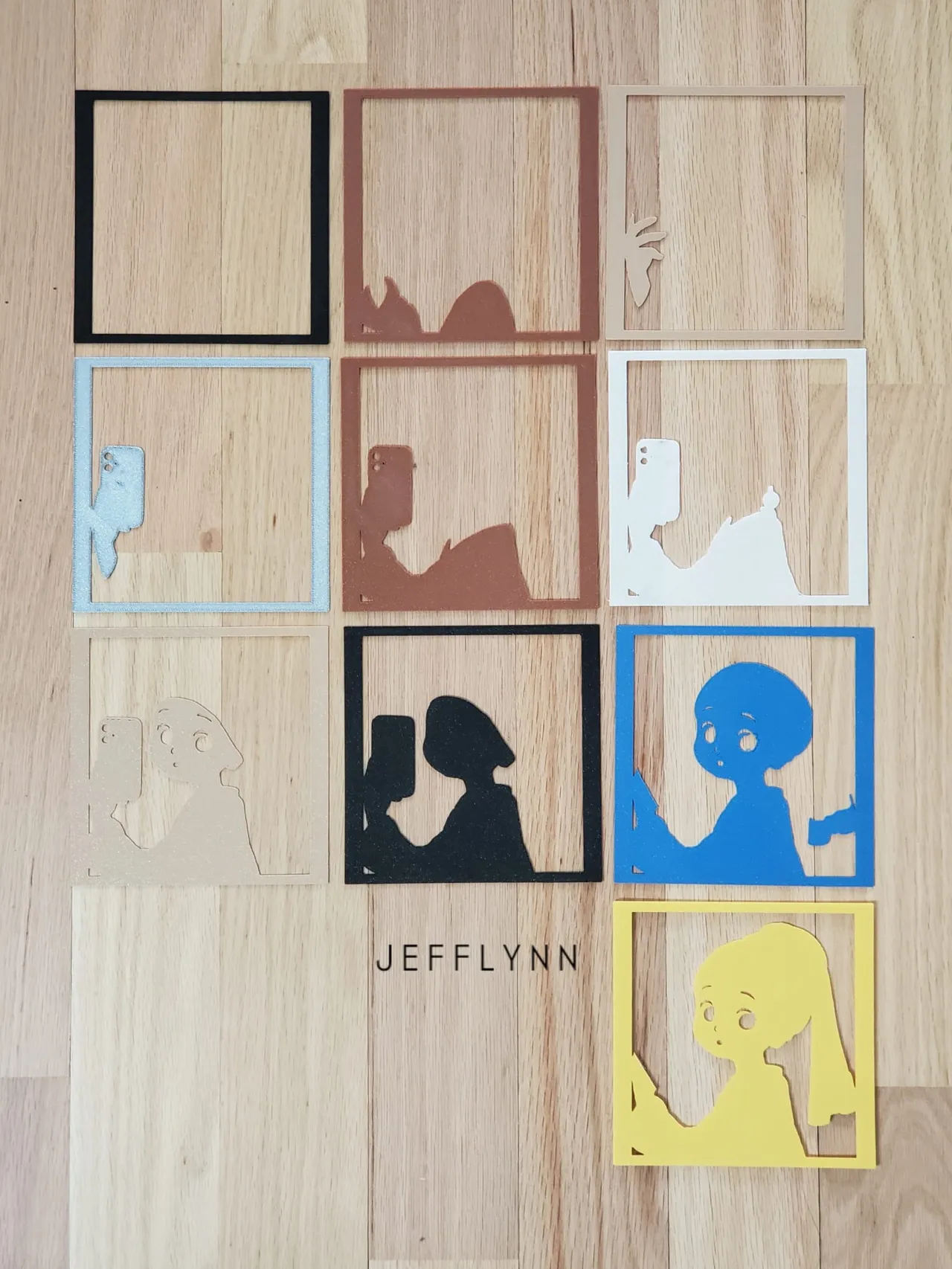 Girl w/ a Pearl Earring taking Selfie - Shadow Box view 4
