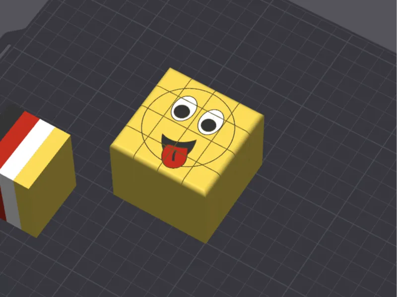 Smiley Fidget Würfel