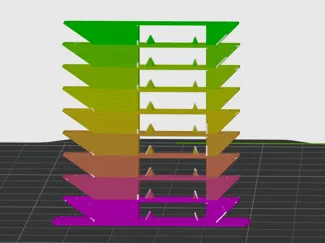 PETG Temperature Tower (temp tower) G Code 