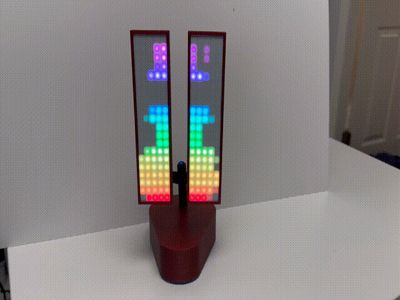 Sound Reative LED Matrix and Print Status Monitor