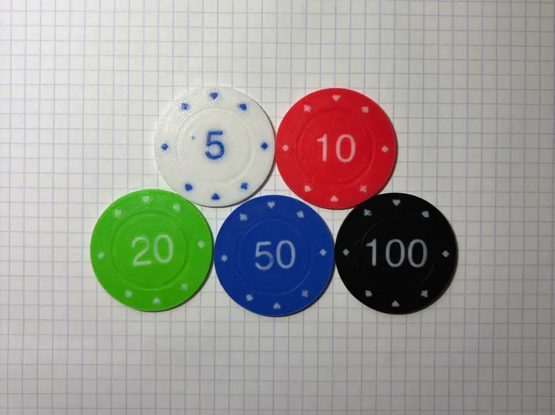 Simple poker chips