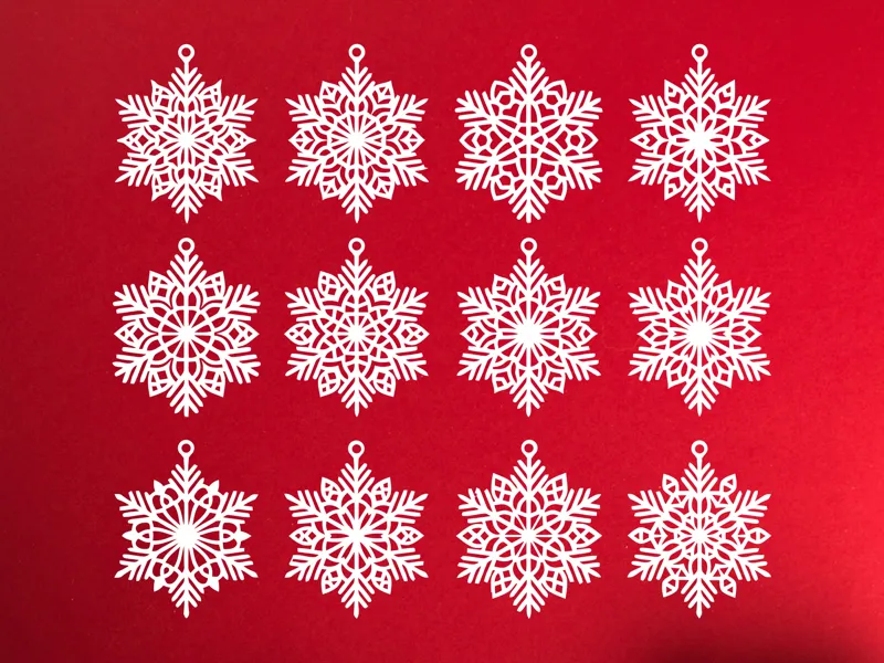 Premium Christmas Snowflakes Ornaments