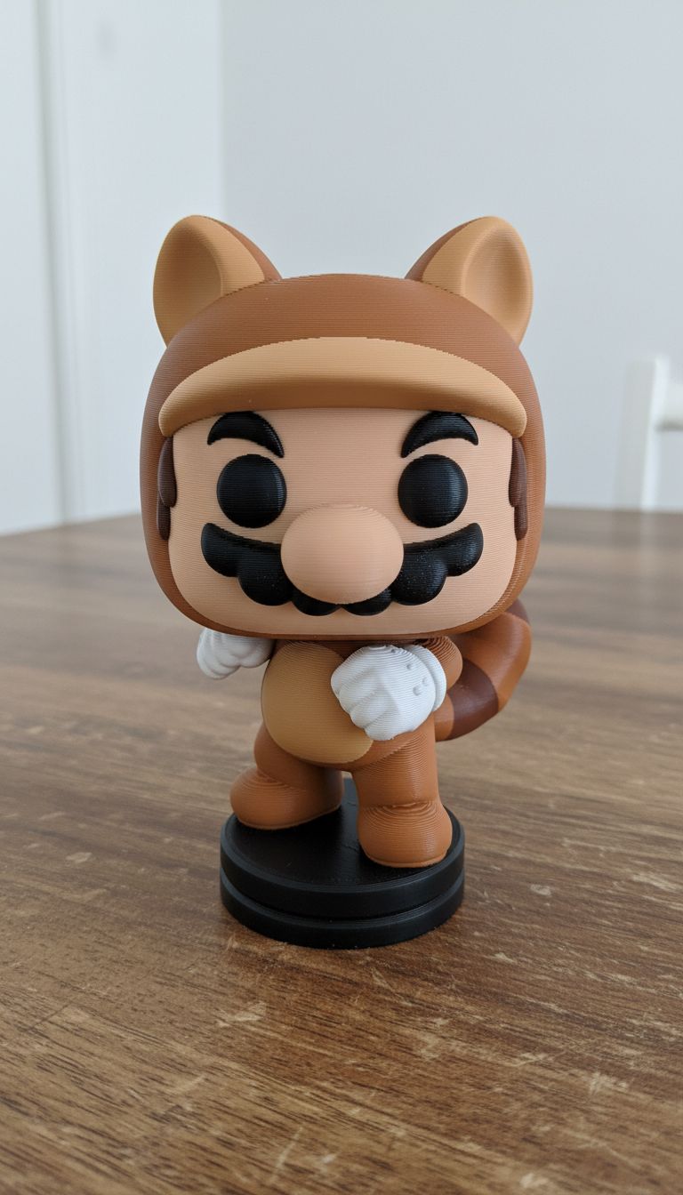 Tanooki Mario Funko Style Figure No AMS Required - 1
