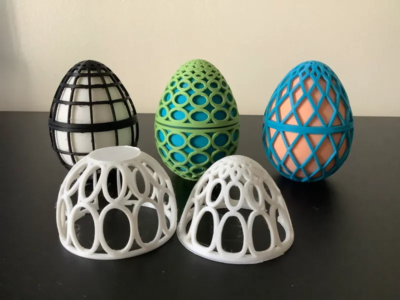 Hinged egg with multiple  sleeve options