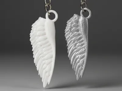 Ethereal Angel Wings Keychain