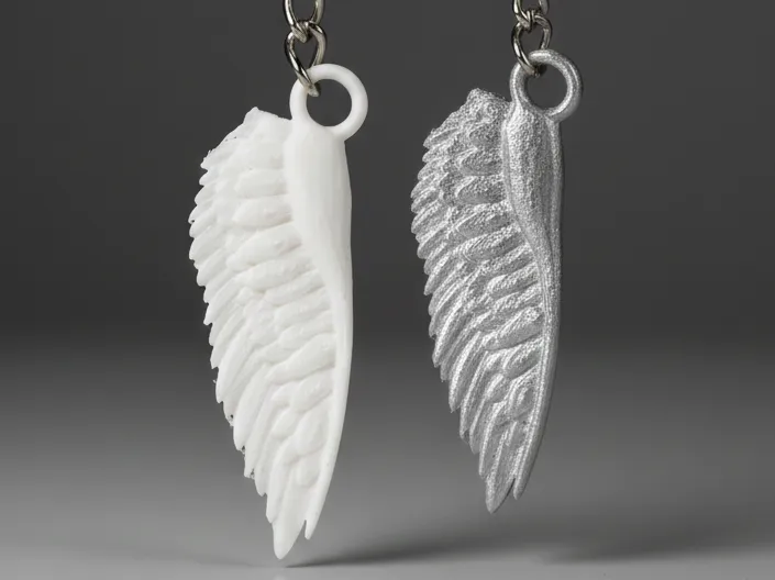 Ethereal Angel Wings Keychain