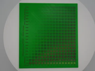 90mm x 100mm Material Test Card