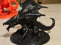 Figurine dragon noir adulte — photo 2