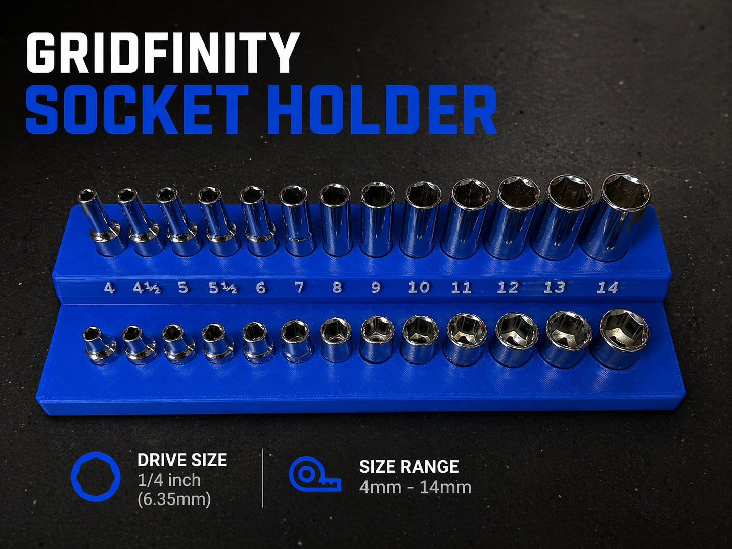 Metric Socket Holder 1/4"
