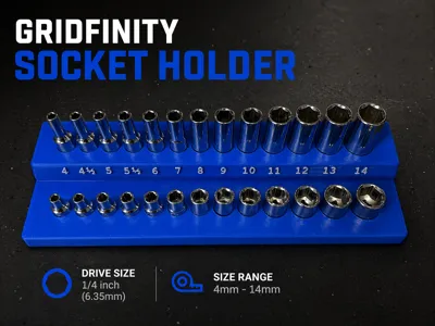 Metric Socket Holder 1/4"