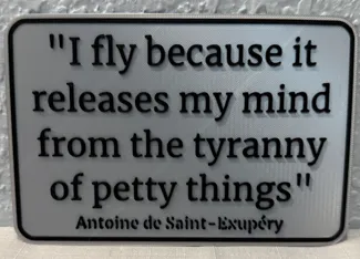 Release from the Tyranny of Petty things - Flying