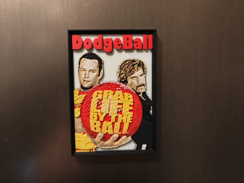 DodgeBall movie poster fridge magnet
