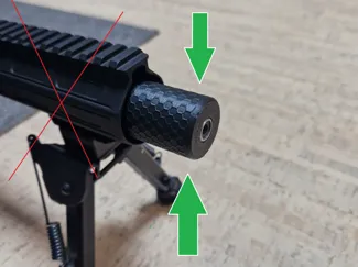 Laufmantel 1/2x28 (Overbarrel Silencer Attrappe )
