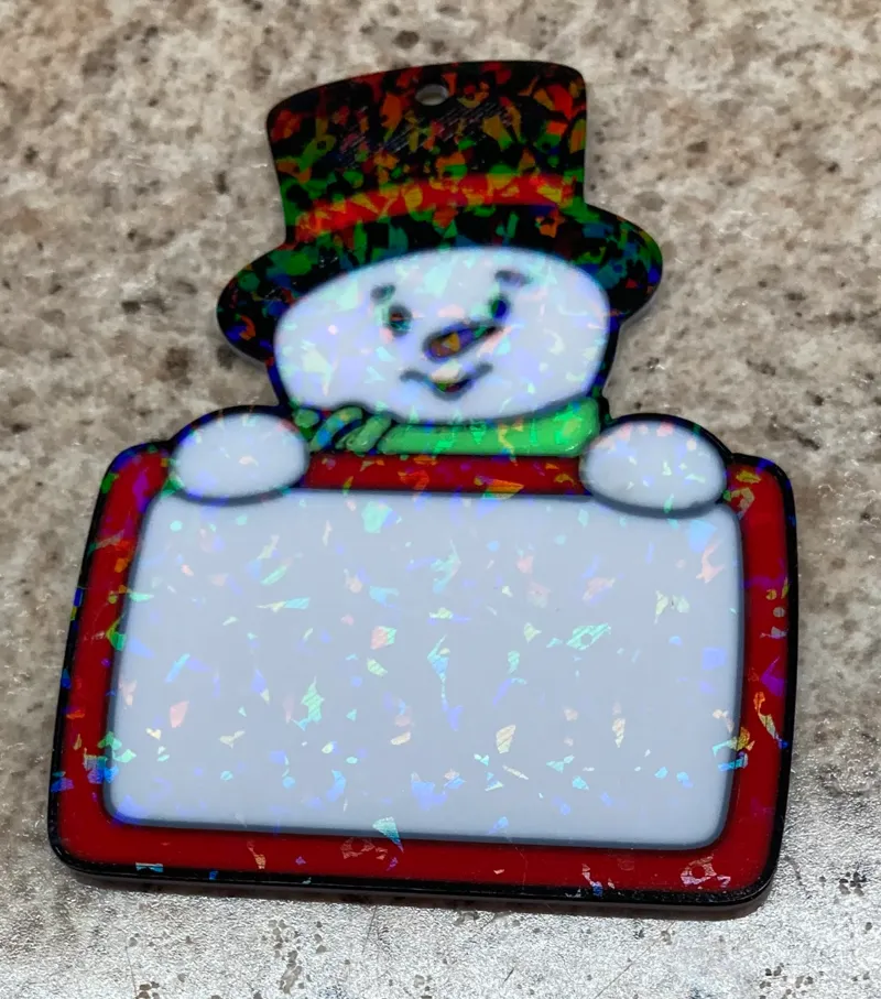 Snowman gift tag