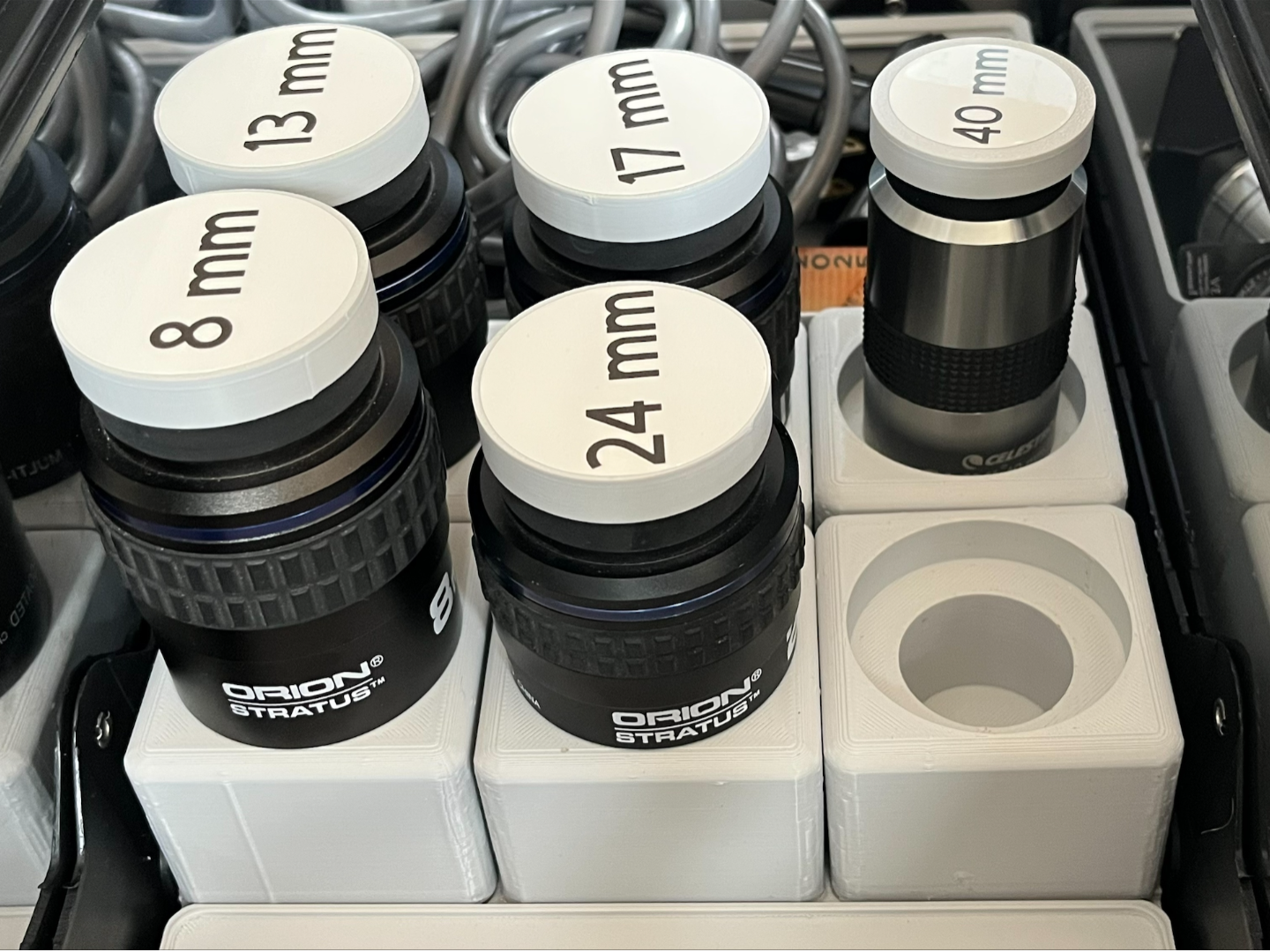 Gridfinity Telescope Eyepiece Box