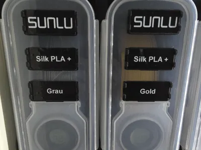 Label holder with sign for Brother printer