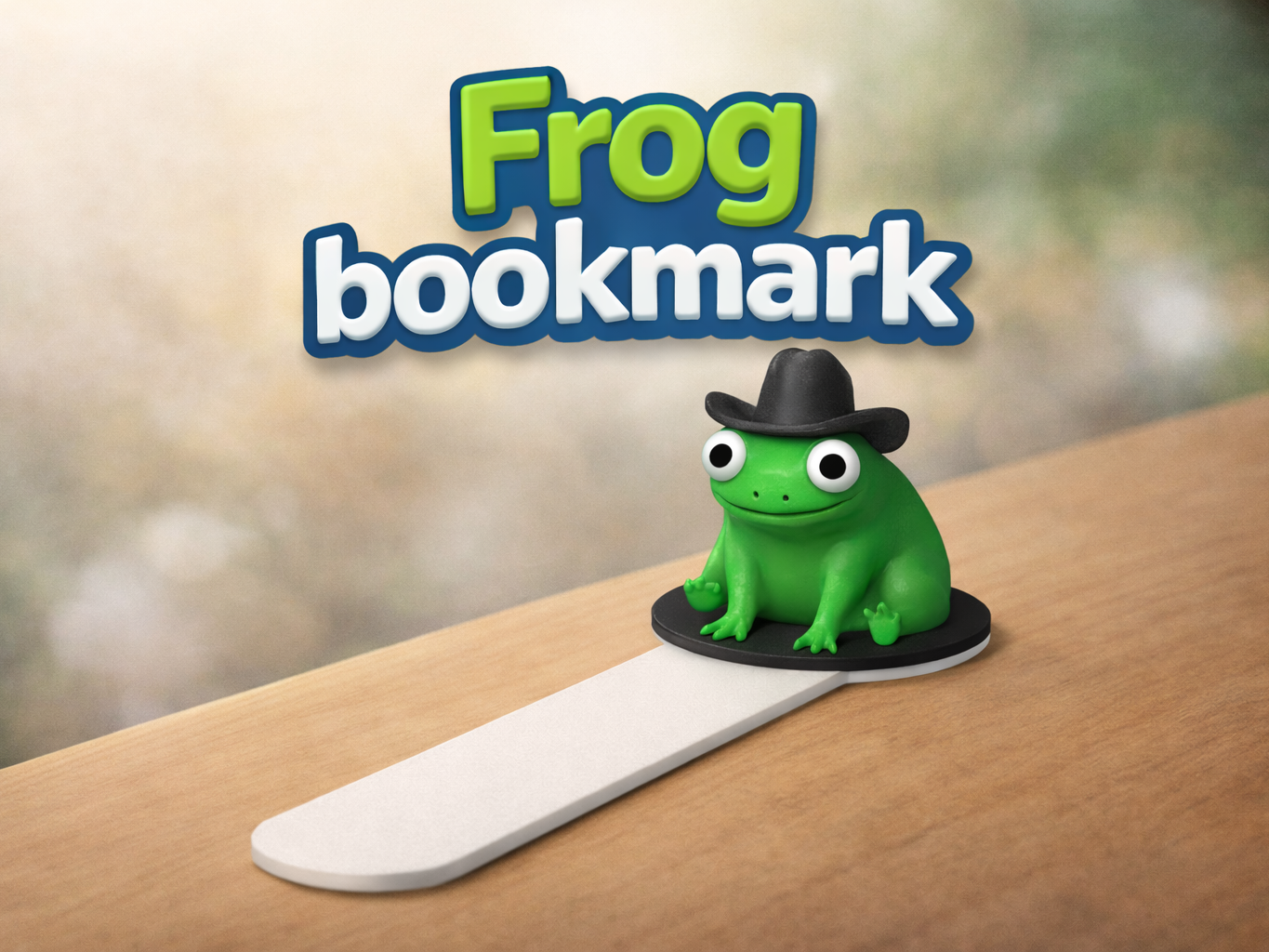 Frog bookmark