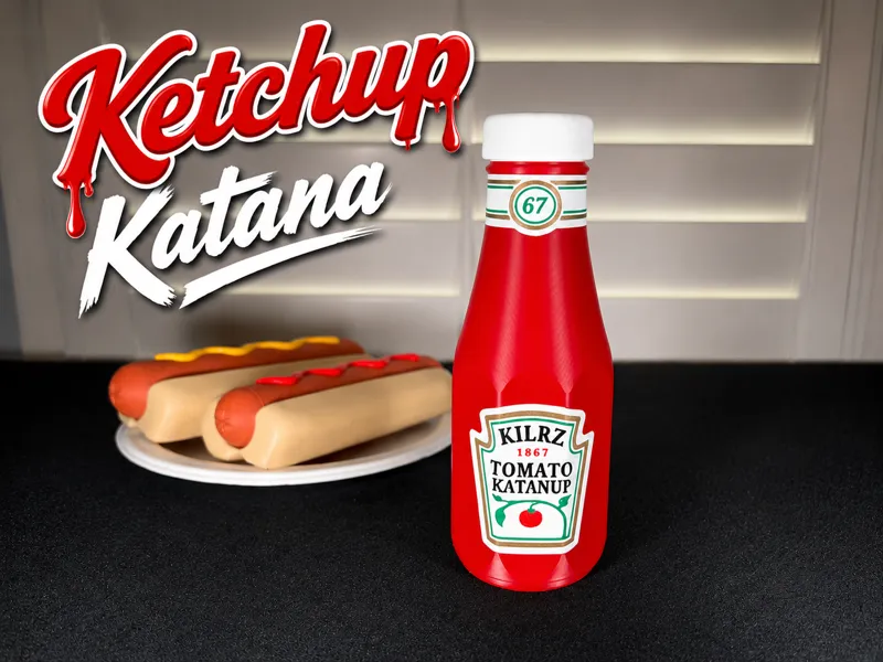 The Ketchana! - Ketchup Katana (Collapsible Sword)