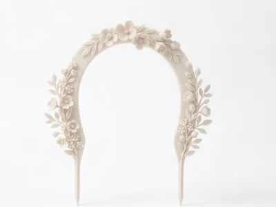 Floral Arch Wedding Cake